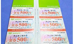 クーポン券ワタミ 株主優待 ¥9,000分
